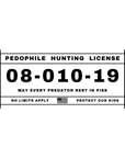 Hunting License Sticker