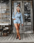 The Maverick Denim Romper