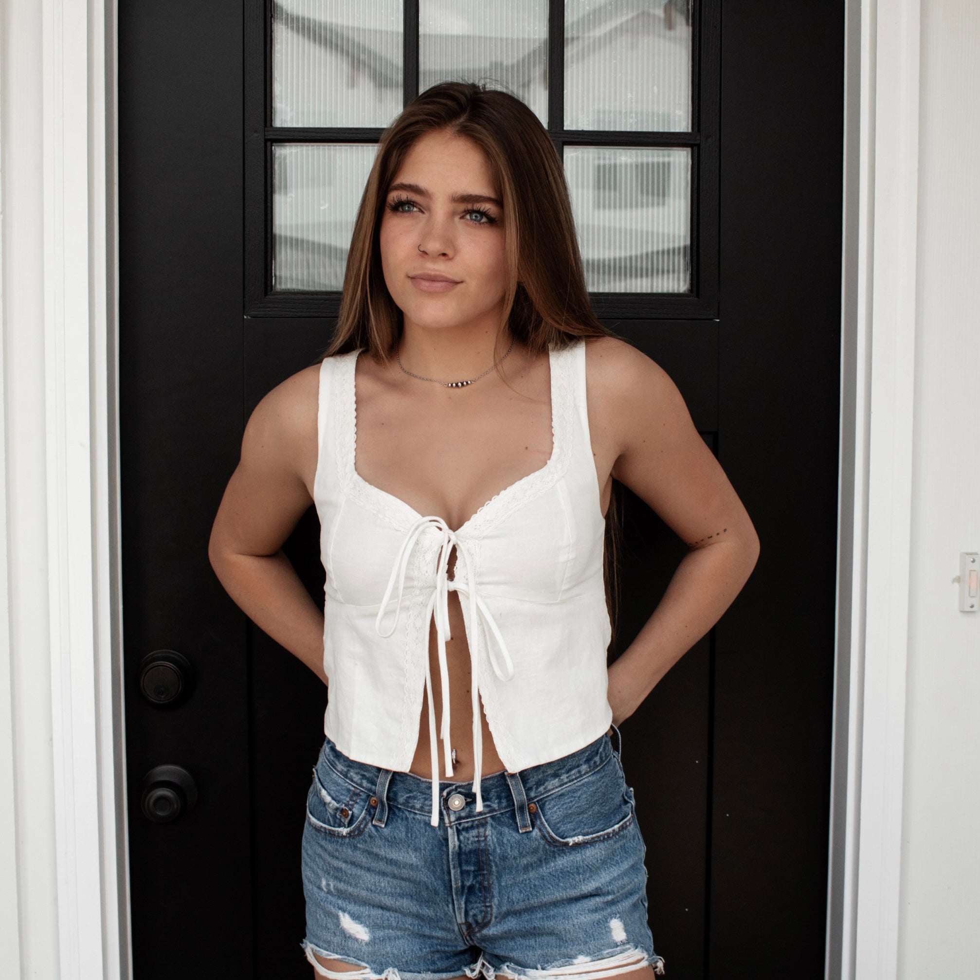 Tie Front Cami Top