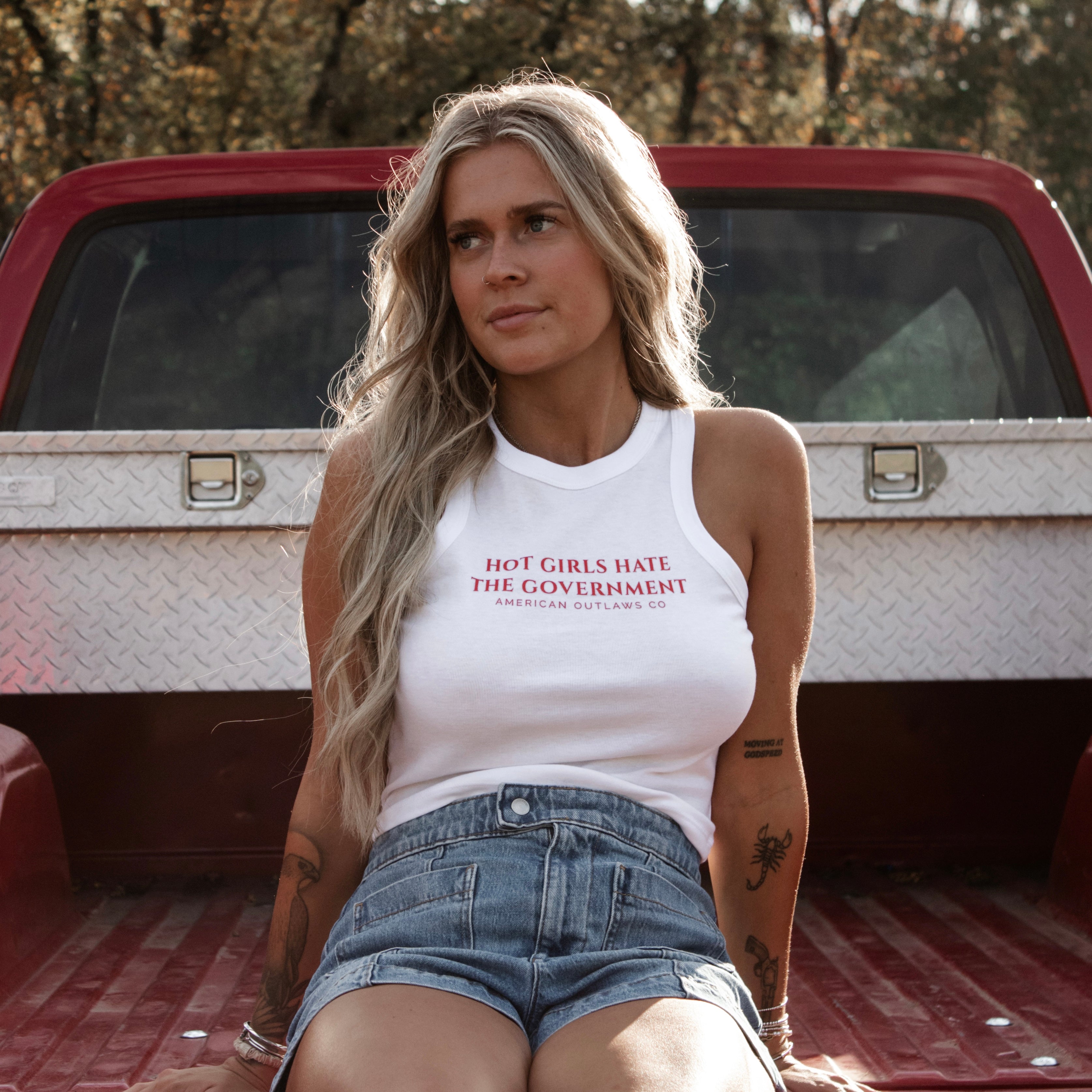 Hot Girls Hate the Government Tank