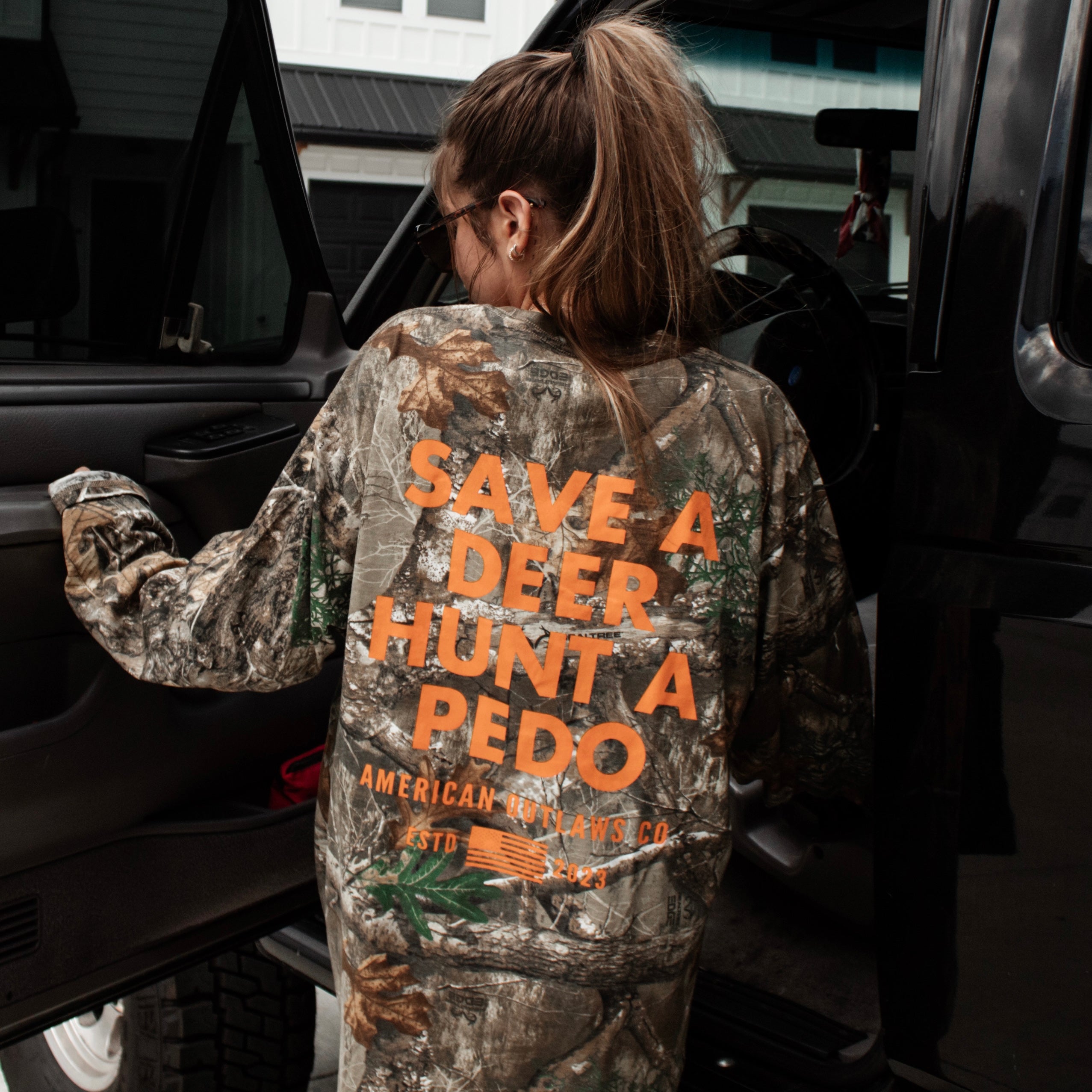 Save a Deer - Camo Long Sleeve