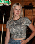 Protect The Innocent Camo Baby Tee | Camouflage Crop Top