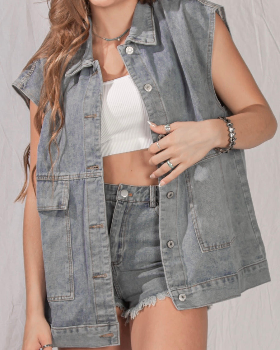 The Janice Denim Vest